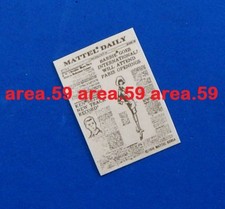 Barbie Mattel Daily Newspaper ~Reproduction~ Knit Hit, Ken Business Appointment