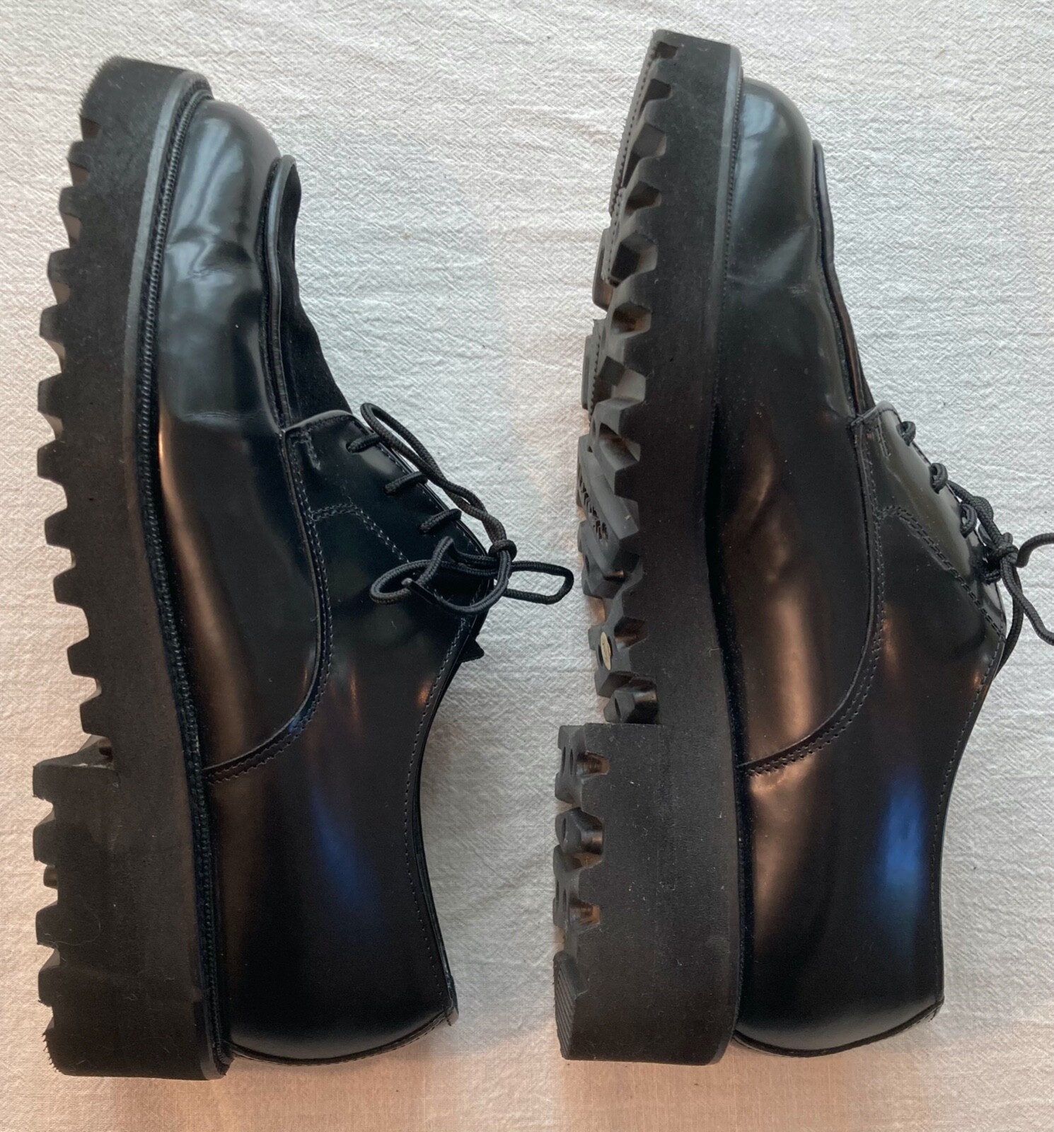 SAOLA Scarpe da passeggio leggere VNT Paul verdi in pelle nera taglia 6 5 suola Vibram