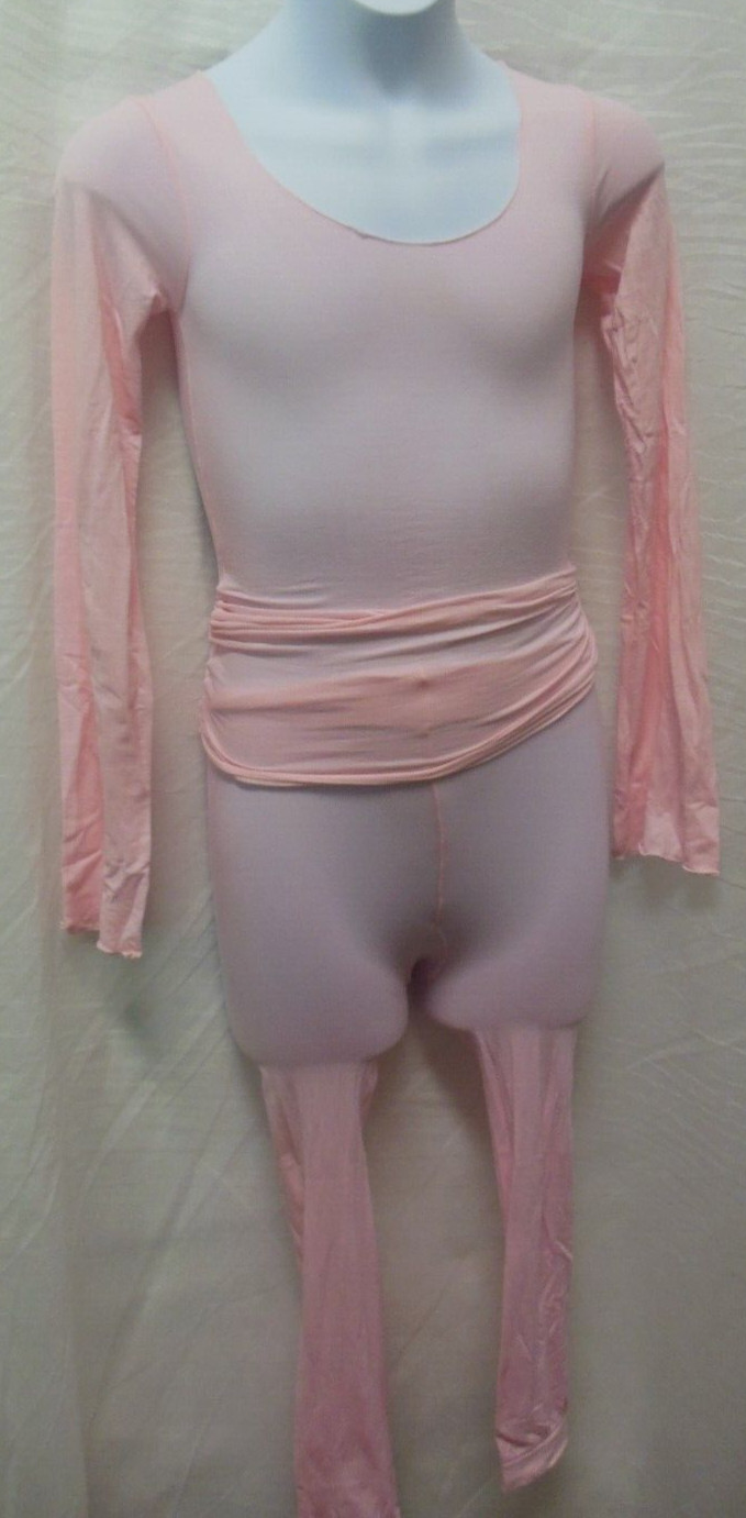 Capezio Lot of 4 Items LargeC/XSAd Bag sheer top longsleeve footless tights