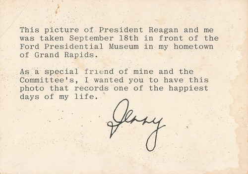 Vintage Ronald Reagan Ford Republican Political Politics Photo Postcard - Picture 2 of 2