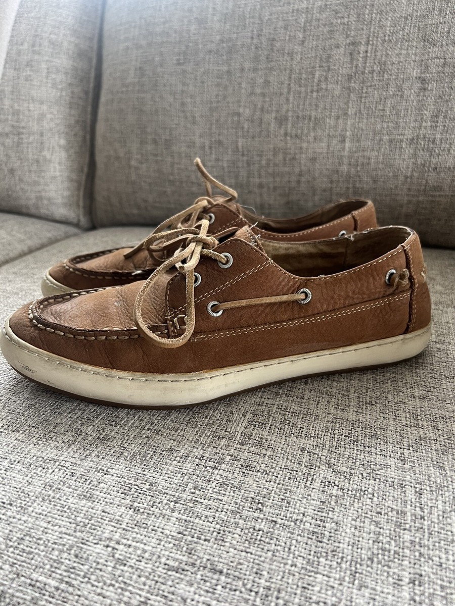Frye Men's Boat Shoes Size 10 Brown Nubuck Leather Sully Slip On Casual  Loafer | eBay