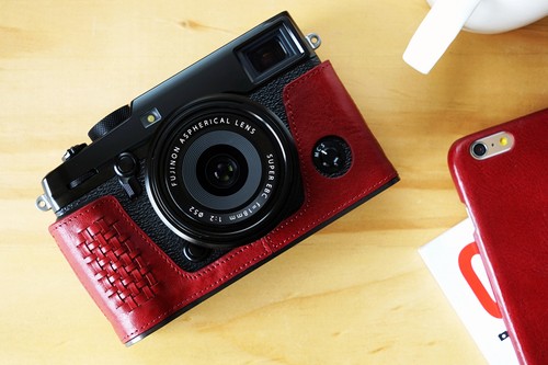 Custodia custodia mezza fotocamera in vera pelle per FUJIFILM X-PRO2 APERTA - Foto 33 di 33