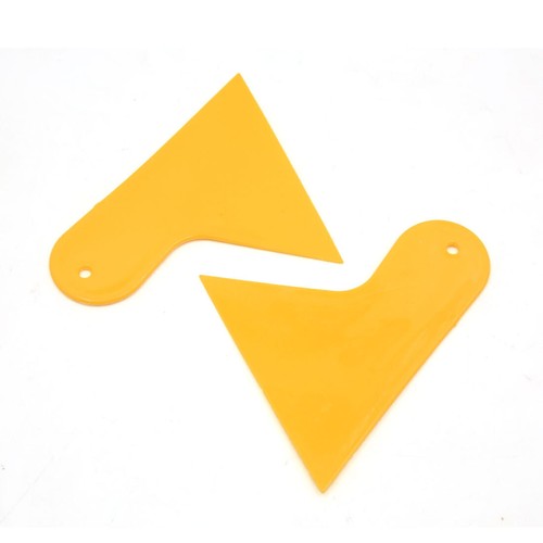 5Pcs Yellow Plastic Car Vehicle Window Glass Film Cleaning Scraper Blade Tool - Picture 2 of 2