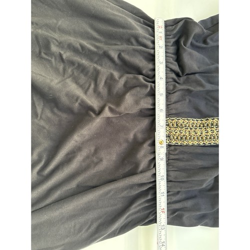 Charming Charlie Bohemian Embroidered Beaded Chest Knit Maxi Dress Size M - Picture 7 of 11