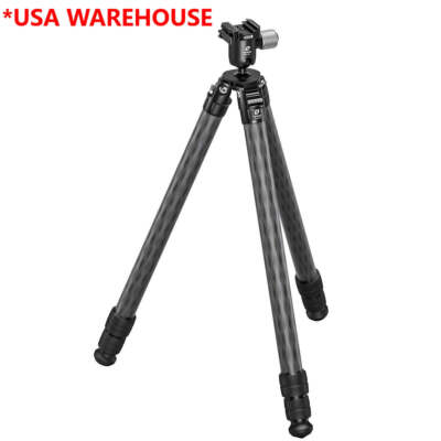 Leofoto SA-363CX+MG-40X Arca & Picatinny Clamp Outdoors Tripod with Ball Head