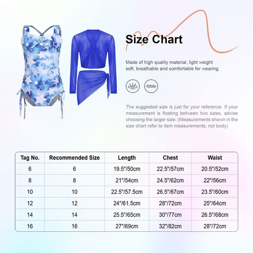 Kid Girl Bathing Suit Beach Swimwear Pinata Swimsuit Beachwear Athletic Holiday - Picture 26 of 70