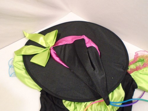 Halloween Costume Womens Pop Neon Witch  Size Small  Complete  Trick or Treat - Picture 2 of 5