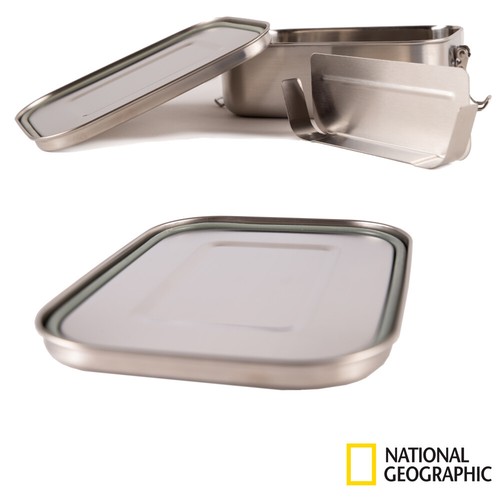 hive outdoor National Geographic lunchbox resistente levigatrice acciaio inox 19x13 cm - Foto 3 di 4