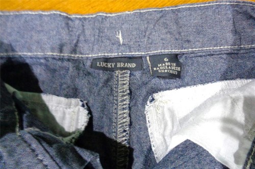 LUCKY BRAND LIGHT BLUE SOFT DENIM SHORTS BOYS CLOTHES SIZE 6 - Picture 3 of 3
