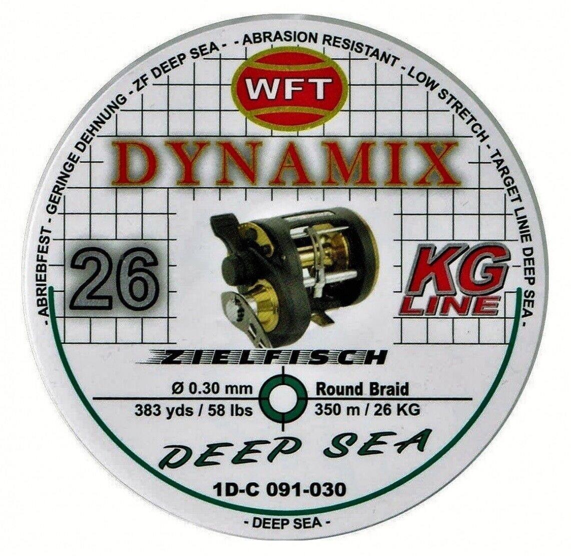 Шнур из гефлохтена WFT Round Dynamix Deep Sea 520 м 0,30 мм 26 кг