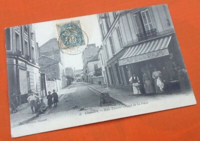 Alte Postkarte Clamart (Hauts-de-Seine) Rue Thiers Café de la Paix
