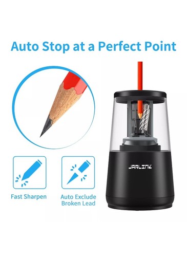 JARLINK Electric Pencil Sharpener, Heavy-duty Helical Blade to Fast Sharpen, ... - Picture 3 of 9