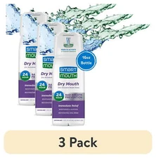 (3 pack) SmartMouth Dry Mouth Activated Breath Rinse 16 oz, Mint, Adult