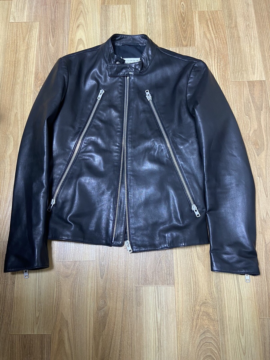 44 Maison Margiela 5-zip moto biker leather jacket | eBay 44 Maison Margiela 5-zip moto biker leather jacket | eBay