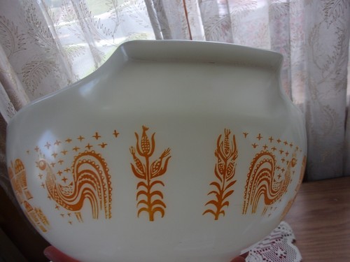 Pyrex orange pumpkin Butterprint bowl vntg '65 HTF Rare 4 qt 444 Cinderella VGUC - Picture 5 of 13