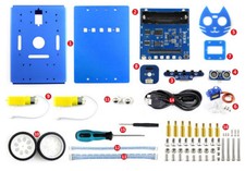 Waveshare KitiBot 2WD for Micro:bit Smart Robots Building Kits for Kids to Learn