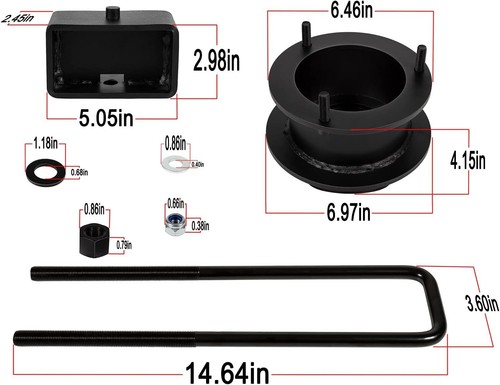 Juego de elevación de chasis delantero y trasero para Dodge Ram 1500 1994-2001 4X4 4WD - Imagen 6 de 6
