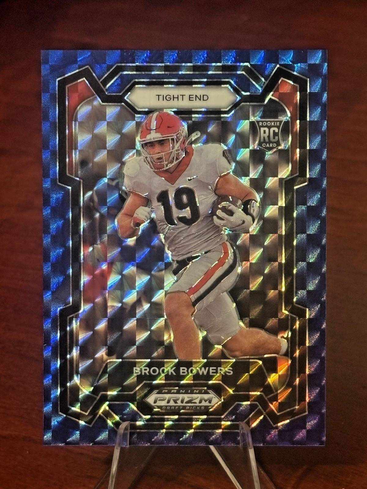 2024 Panini Prizm Draft Picks - Brock Bowers Blue Prizm (RC) Rookie Card #'d /89