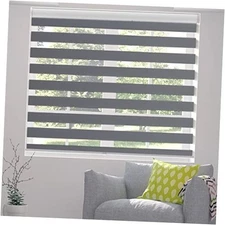 Zebra Blinds, Cordless Blinds for Windows, Roller Shades, Double Layered, 