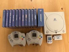 Sega Dreamcast Console Bundle 2 Controllers PAL VMU HDMI 12 Games Fully Tested