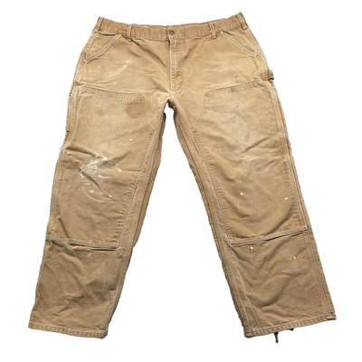 VTG Carhartt B01 Double Knee Pants Men 40x28* Helmets to Hardhats Workwear Skate