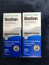 2x Bausch + Lomb Boston Advance Cleaner Step 1, 1 oz / 30 mL 2028+New Sealed