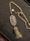 Abalone Shell Silver Tone 30" Tassel Kendra Scott Rayne Long Pendant Necklace in