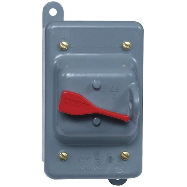 Dispositivo de cableado Hubbell - Interruptor de motor manual Kellems Hbl13r23, 30A, 600Vac, 3P Foto 2 de 3