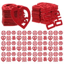 120 Pcs Bridal Confetti Xi Character Wedding Decorations Chinese Confettis