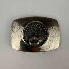 Snap On Tools Vintage 60th Anniversary Belt Buckle 1920-1980 Solid SilverBronze