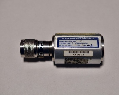 Marconi 6919 RF Microwave Power Sensor 75Ω 30kHz/3 GHz 1uw-100mw -30dBm/+20 dBm