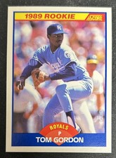 1989 Score Tom Gordon Baseball Rookie Card (RC) #634 Royals Pitcher VG O/C. rookie card picture