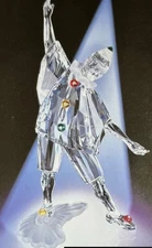 Swarovski SCS 1999 Annual Masquerade Pierrot  & Original Box Clown 8” tall