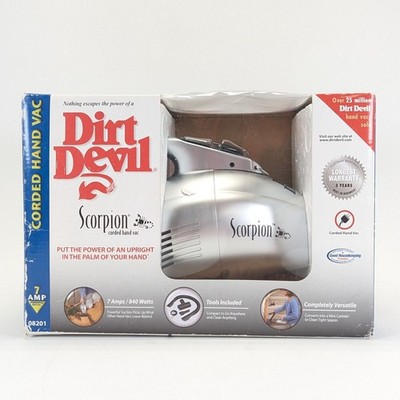 Dirt Devil Scorpion Corded Handheld Vacuum 7 Amp Powerful w Tools Dirt Devil Scorpion Corded Handheld Vacuum 7 Amp Powerful w Tools