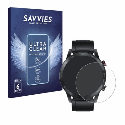 6x Folie für Honor Watch Magic 2 (46 mm) Schutzfolie Displayschutz Display Klar