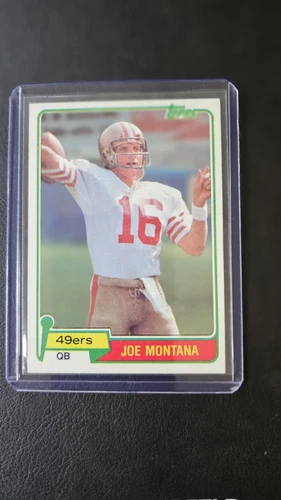 1981 Topps - Joe Montana #216 (RC)  Raw Very Clean