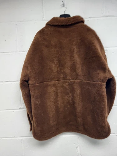 Topman Brown Teddy Jacket Coat Mens Size Medium BNWT. PS image 8