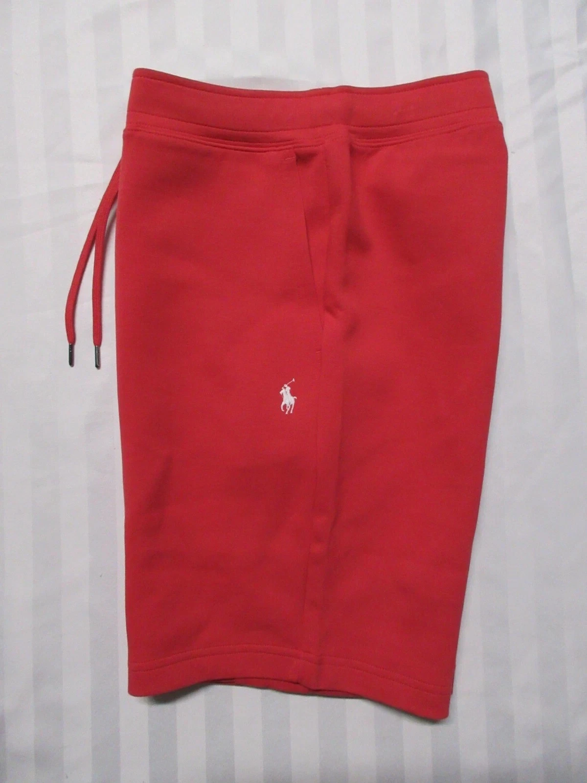 POLO RALPH LAUREN Men's Coral Red Double-Knit Shorts 710883336017