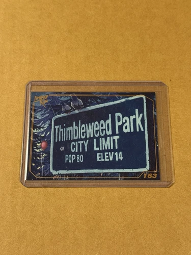 Thimbleweed Park #163 Gold Foil Limited Run Giochi Trading Card NUOVO RARO