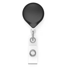 Key-Bak Badge Holder,Strap,3 inH 0067-005 Nylon,Polycarbonate (PC) Black