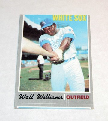 1970 Topps Error 395 Walt No Neck Williams (Miscut, Off Center)  EX-MT SEE PICS!