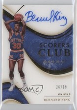 2019 Panini Immaculate Scorers Club Signatures 26/99 Bernard King Auto HOF ow1