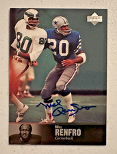 1997 Upper Deck Legends Autographed Card MEL RENFRO (AL-56)--On Card--COWBOYS