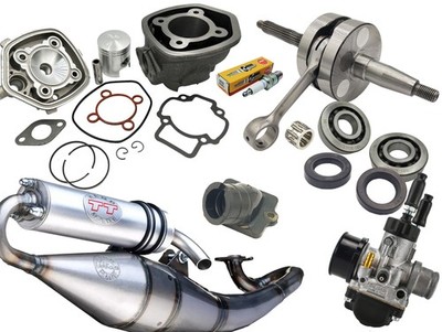KOMPLETTSATZ ZYLINDER AUSPUFFWELLE VERGASER DERBI GP1 50 2T 2001