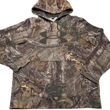 Under Armour Realtree Xtra Camouflage Hoodie Men's Size Small Loose