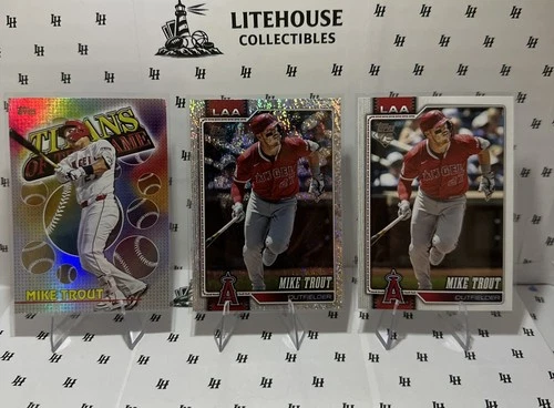 2026 Topps Mike Trout 3 Card Lot #TOG-2 / Holofoil #350/ Base #350