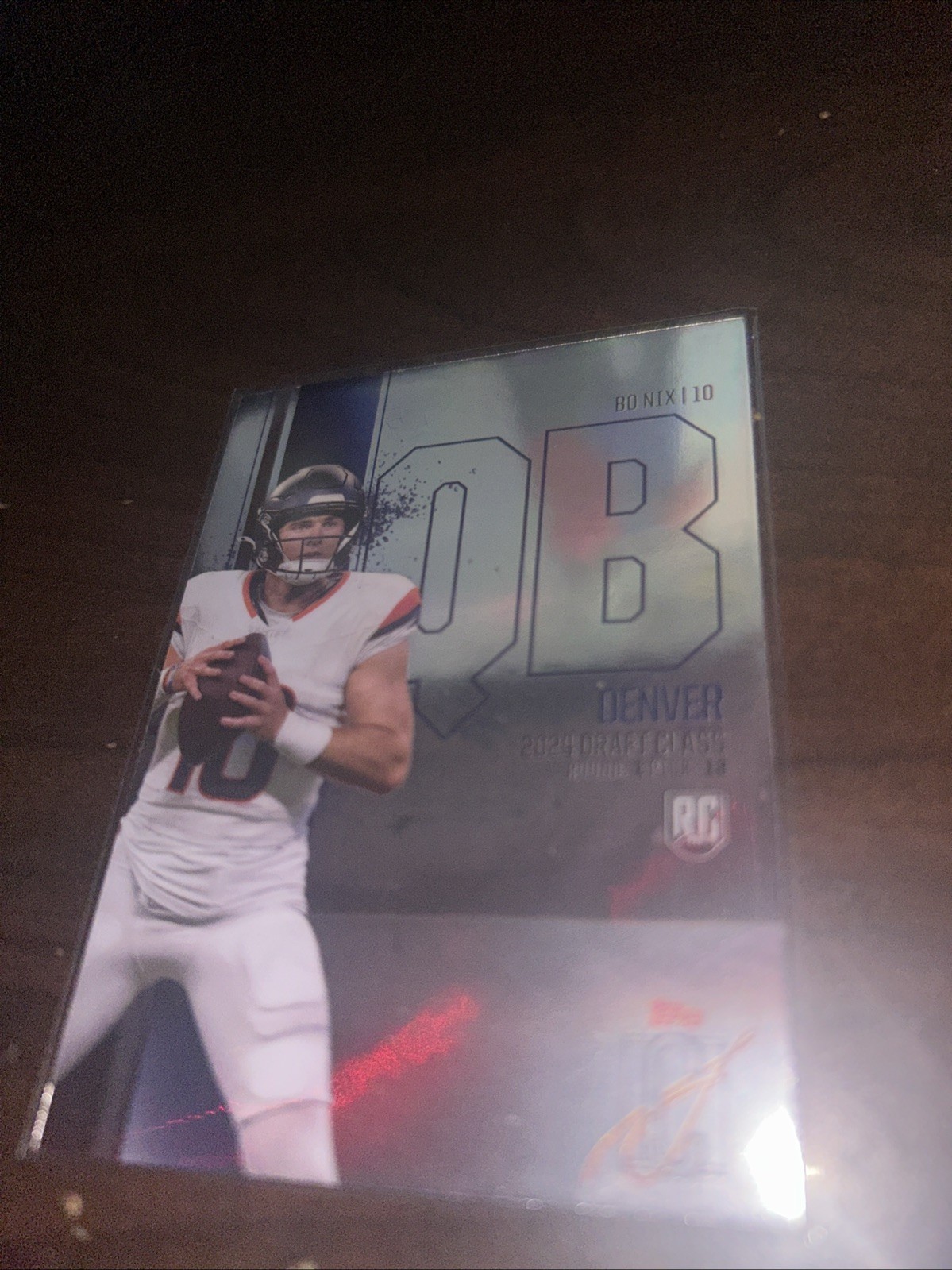 2024 Topps Signature Class - Rookies Chrome Variations Bo Nix #RCV-40 (RC)