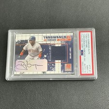 2003 Elite Tony Gwynn Throwback Threads Game Used Worn Jersey /25 PSA 9 AUTO 10
