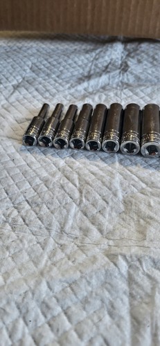 Blue Point By Snap On 1/4" Drive 11pc 6pt Metric Deep Socket Set(4mm-14mm)BLPSM - Picture 8 of 9