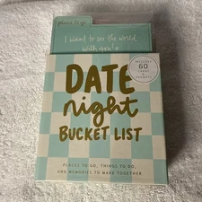 Place To Go Date Night  Bucket List 60 Card &Prompts Cards Inspiration New #30